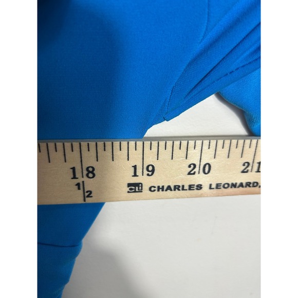 Y2K Babydoll Top Blue Ruched Empire Waist Women's S Fairy Flowy CSC Studio USA‎ - Picture 9 of 9